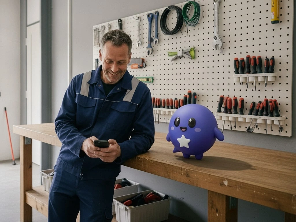 Interieur van een zaak: installateurs