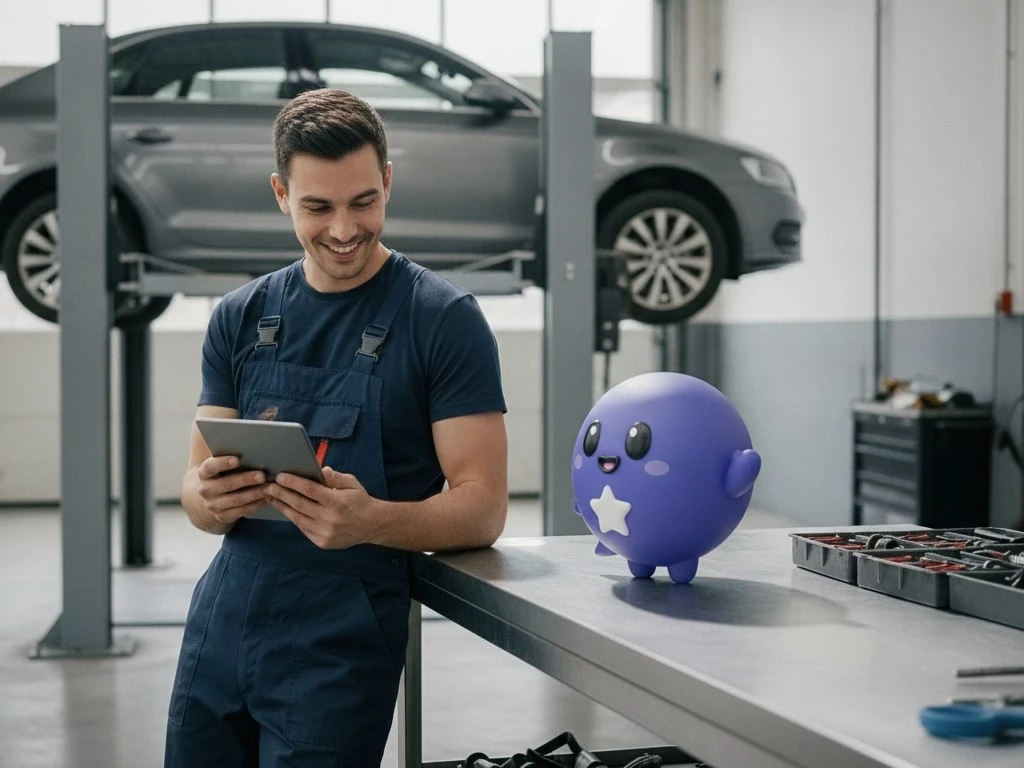 Interieur van een zaak: garages